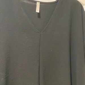 MTS Black V-Neck Blouse